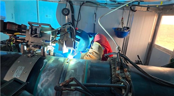 Xionggu automatic welding machine helps the construction of Zhundong coal-to-gas pipeline project