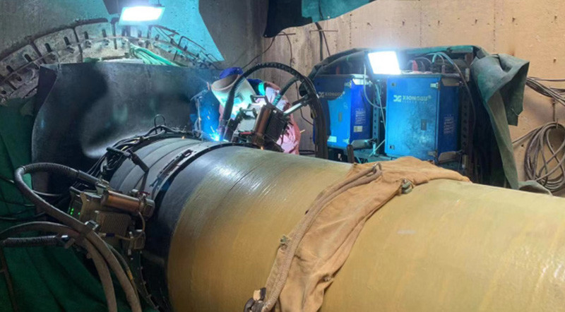 Xionggu Pipeline Automatic Welding Equipment Assists the South-to-North Water Diversion Project of the Mengxi Project